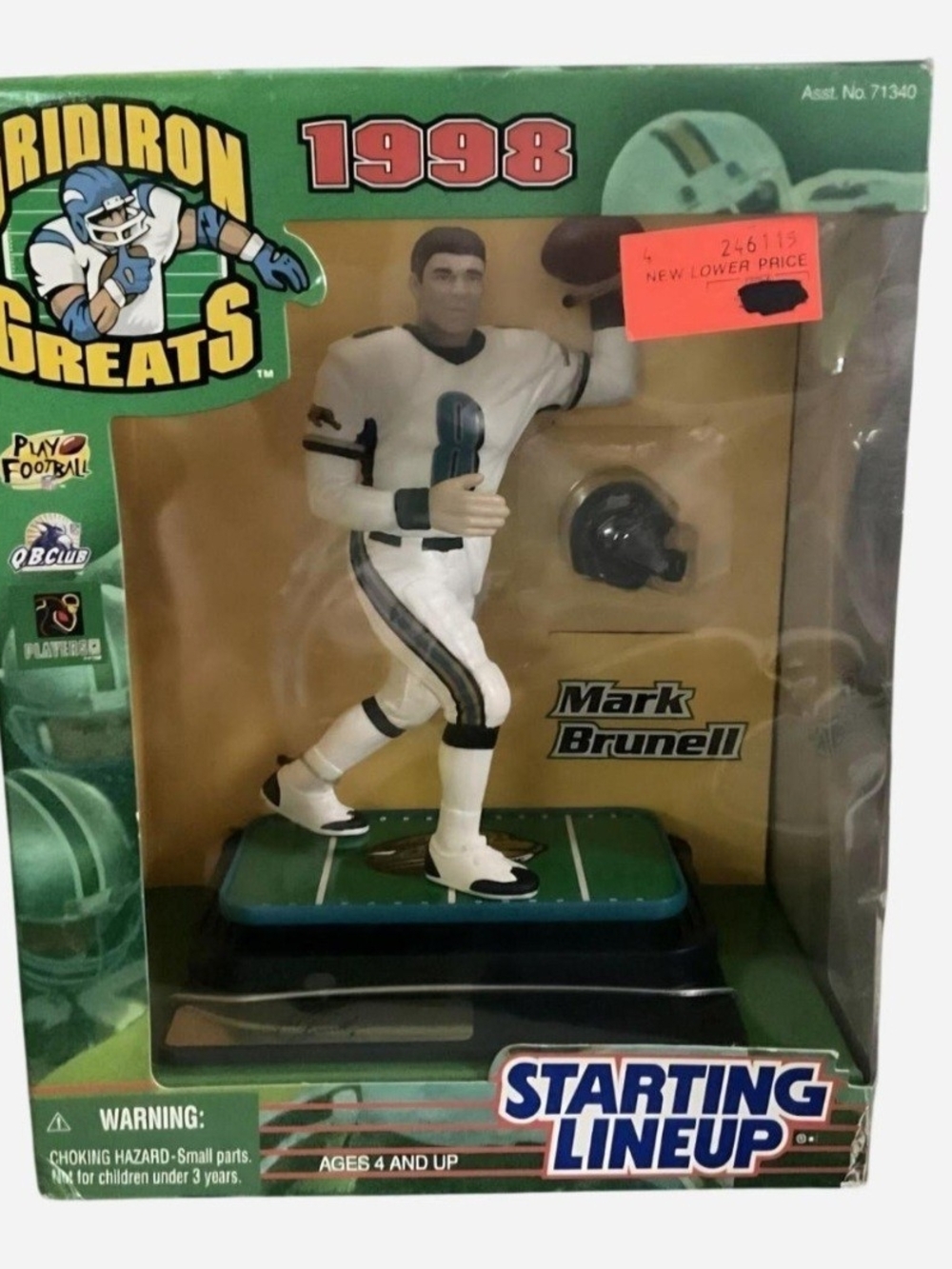 Vintage Starting Lineup Gridiron Greats 1998 Mark Brunell Football Figure